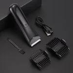 Electric Beard Trimmer for Men LED Hair Cutting Machine Intimate Area Shaver with Safety Razor Clipper for Facial Hair Shaving - Image 9