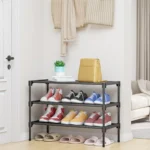 Shoe Rack Non-Woven Shoe Rack Shelf, Stackable Shoe Organizer helves for Closet, Entryway, Garage & Corridor, Sturdy & Long - Image 2