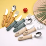 Customizable Dining Utensils Set - Spoon Fork Knife - Home  Customized Tableware Kit Unique exclusive tableware set - Image 2