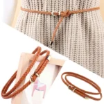 Decoration Hand-woven Casual Female Retro Waistband Pin Buckle Waist Belt Braided Belts