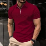 Summer T Shirts for Men 2026 Short Sleeve Men's Clothing Collar 3D Printing Plain Shirt Striped Polo Tees Fashion Pullover Tops - Image 17
