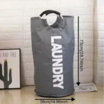Collapsible Waterproof Clothes Baskets Household Laundry Basket Dirty Fabric Laundry Basket for Bedroom Balcony Laundry Room - Image 12