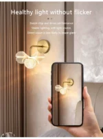 LED Wall Lamp Modern Luxury Flower Shaped Decorative Light Bedroom Bedside Study Dining Room Living Room Background Wall Lamp - Image 14