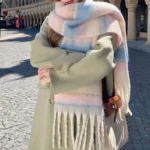 Couple's scarves - Soft and thick scarves, new winter large scarves, warm and windproof scarves and large shawls - Image 7