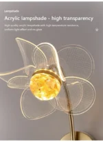 LED Wall Lamp Modern Luxury Flower Shaped Decorative Light Bedroom Bedside Study Dining Room Living Room Background Wall Lamp - Image 20