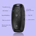 Recharegable Bluetooth Remote Control Button Wireless Controller Selfie Camera Stick Shutter Release For Phones e-book Page Turn - Image 17