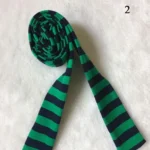 Women antumn Stripe Pattern Scarf Thin Neckerchief Y2k Style Thin long Cotton Scarves Punk Decorative Scarf Clothing accessories - Image 10