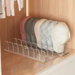 Hat Stand for Baseball Caps No Install Acrylic Hat Organizer for 7 Baseball Caps Hat Racks for Baseball Caps Display Organizer