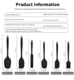 Silicone Kitchenware 6-Piece Set, Cream Scraper, Spatula, Oil Brush, Size Scraper Set Baking Tool, Non-Integrated Hand - Image 20