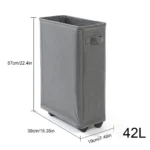 Foldable Laundry Baskets 42L Freestanding Narrow Corner Bin with Handle Dirty Clothes Storage for Washing Toys Clothes Towels - Image 8