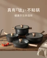 cookware set - steak pan, frying pan, saucepan, stockpot, non-stick pan, wok - complete kitchen utensil set - Image 14