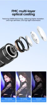 20x Mobile Phone External Telephoto Lens Kit Portable Design With Lens Clip HD External Zoom Camera Lens For Concert Shooting ﻿ - Image 10