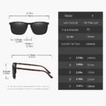 Sports Sunglasses for Men Polarized Comfortable Wear Square Sun Glasses Male Light Weight Eyewear Accessory with Origina UV400 - Image 5