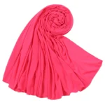 Women Big Size Cotton Jersey Hijabs Scarf Islamic Turban Shawls Trendy Muslim Hijab Solid Plain Cotton Scarves Headscarf - Image 44