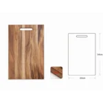 Board Kitchen  Set Square Acacia Wood Solid Wood Simple Cutting Board Cut Steak Household Hardwood Thickened Cutting Board - Image 8