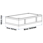Under Bed Storage Containers, Durable Fabric, Washable, Collapsible, Under Bed Storage Bins For Clothes, Blankets, Sheets, - Image 3