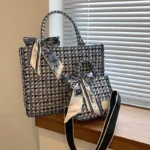 Women’s Tote Bags 2022 Trend New Mass Canvas Shoulder Bags Luxury Designer Handbags Casual Fashion Messenger Bags - Image 2