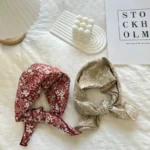 Floral Polka Dot Square Scarf Cotton Scarves Headband Headscarf Decoration Women Flower Kerchief Neckerchief Head Wrap Bandanas - Image 69