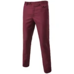 Men's Casual Dress Pants Stretch Comfortable Office Black Slim Suit Pants Business - Image 7