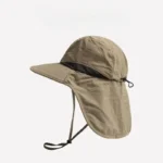 Caps Summer Wide Brim Neck Protection Unisex Bucket Hats Outdoor Visor Quick-drying Panama Sunscreen Tied Fishing Hiking Hat - Image 3