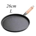 Uncoated Cast Iron Frying Pan Non Stick Multi Purpose Griddle For Pancakes Pizza Baking Stove Top Cooking Tool Anti Oil Spill - Image 9