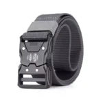 Tactical Belt Quick Release Nylon Braided Belt for Men Outdoor Hiking Work Duty with Black Buckle - Image 7