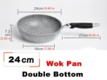 Frying Pan 28/26/24/20cm Wok Pan Non-stick Pan Skillet Cauldron Induction Cooker Frying Pans Pancake Pan Egg Pan Gas Stove Home - Image 7