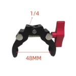 *1 Set Photography Accessories Camera Metal Super Clamp With Double Ball Head Magic Arm For  Monitor Light Mic Phone Mount - Image 4