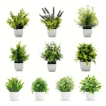 Artificial Potted Plants With Lifelike Foliage And No Maintenance Perfect For Home Office Bathroom Desktop Shelf Decor - Image 17
