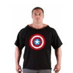 Men's T Shirts Fitness Men Bodybuilding  Shirt Batwing Sleeve Rag shirt Gym Fitness Muscle Running T shirt - Image 51