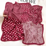 New Style Silk Scarves for Women – Luxury Silk Square Scarves, Designer-Style Silk Headscarves - Image 4