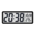 Digital Wall Clock Electronic Wall Mounted LCD Disply Clocks Multifunctional Temperature and Time Week Display Battery Powered - Image 7