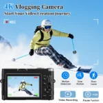 4K Digital Camera for Photography and Video Autofocus Anti-Shake 48MP Compact Vlogging Camera 3'' 180° Flip Screen with Flash - Image 2