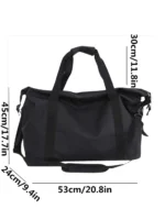 Handheld travel bag, large capacity sports and fitness bag, lightweight storage luggage bag, one shoulder crossbody travel bag - Image 2