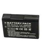2050mah EN-EL14a EL14 CAMERA BATTERY EN-EL14 For Nikon P7000 P7100 P7800 P7700 D3100 D3200 D3300 D3400 D3500 D5600 D5100 D5300 - Image 5