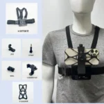 First-person camera accessories Sports camera chest shooting strap live outdoor cycling mobile phone stand