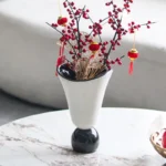 Decorative Vase Modern Art Vases Aesthetic Luxury Flower Bottle Interior Elegant Table Flower Bottles Living Room Decorations
