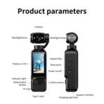 4K HD Vlogging Camera 180 Degree Rotation Lens Mini DV Video Recorder for Cycling Travel Sport and Outdoor Activities - Image 21