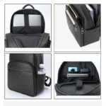 New Brand Genuine Leather Men Backpacks Fashion Real Natural Leather Student Backpack Boy Luxury Computer Laptop Bags - Image 2