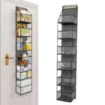 4Layer Storage Bag Foldable Hanging Organizers for Bathroom Behind Door Snacks Toys Clothes Storage Accessories Closet Organizer - Image 8