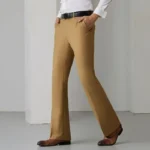 Flared Trousers For Men Slim Fit Wide Leg Man Suits Pants Tressed Business Fluid Bell Mouth Gray Draped Social Tailoring Luxury - Image 5