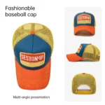Branded Hats for Men, Spring and Summer Universal Baseball Caps, Large Head Circumference, Youthful Appearance, Face-Slimming Effect, Sun Protection Sun Hats - Image 2