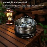 Camping Cookware Set Outdoor Picnic Cookware Kit Stainless Steel Pot Frying Pan Kettle Set Travel Cooking Accessory - Image 6