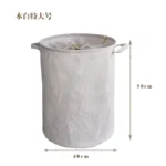 Foldable Fabric Laundry Basket Home Use Dirty Clothes Hamper Toy Storage Basket Wash Tub Bedroom Utility Storage Basket - Image 7