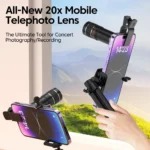 20x Mobile Phone External Telephoto Lens Kit Portable Design With Lens Clip HD External Zoom Camera Lens For Concert Shooting ﻿ - Image 4