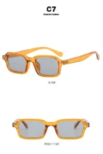 Women's Square Sunglasses 2024 New Sunglasses Fashion Sunglasses Street Photography Sunglasses Trendy Fashion - Image 24