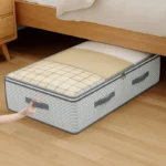 XL Multi-Layer Under-Bed Storage Bags, Durable Non-Woven Organizers for Seasonal Clothes & Bedding, Foldable Portable Containers