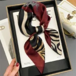 100% Real Silk Scarf New 70CM Natural Shawl Wraps Women Ladies Fashion Scarves Foulard Bandana Square Headband Hijab Pashmina - Image 8
