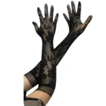 Ladies Gloves Bow Lace Satin Gloves Dance Performance Ceremonial Gloves Nightclub Satin Gloves Wedding Bridal Gloves C015 - Image 25