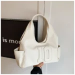 2024 New Women's Tote Bags Trendy Versatile Commuting Large Capacity One Shoulder Bag Summer Casual Solid Color Female Handbags - Image 56